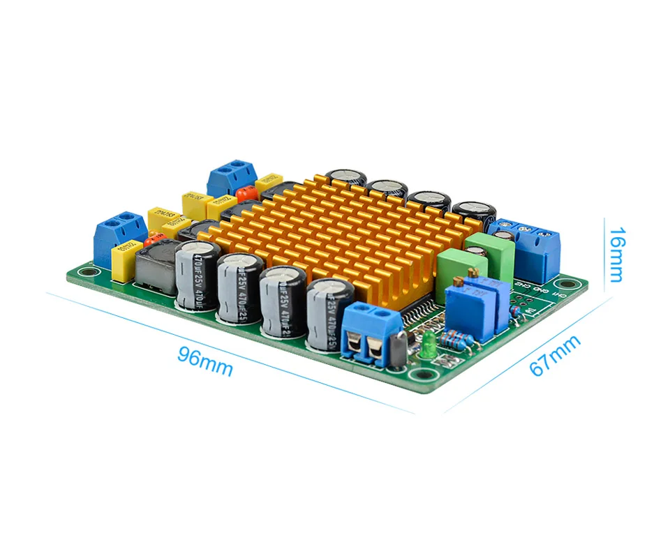 Aiyima TK2050 цифровой аудио усилитель доска класса T стерео двухканальный HIFI высокой мощности усилитель доска 2X50 Вт