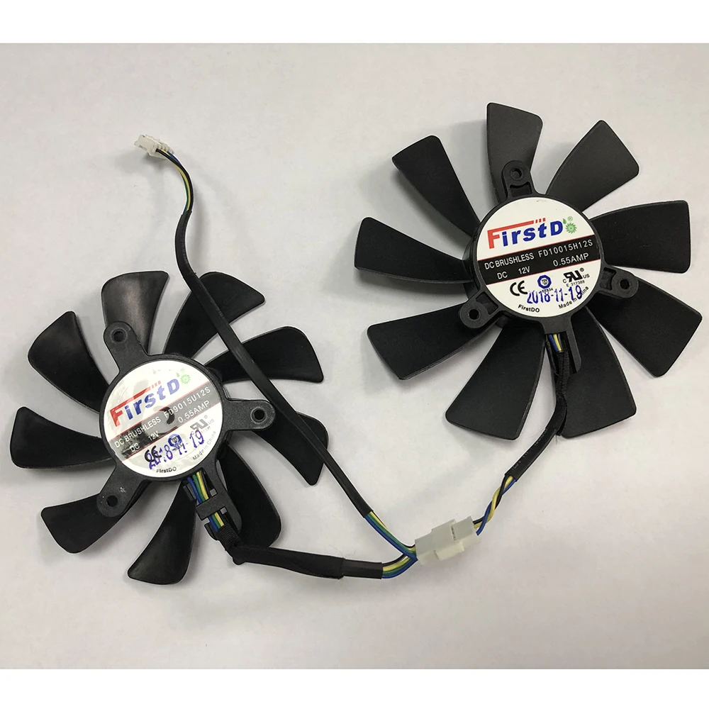 87 мм FD9015U12S 100 мм FD10015H12S 4-контактный вентилятор охлаждения для ZOTAC GTX 1060 1070 Ti MINI HA 1080 Ti MINI Dual Graphic Card охлаждающий вентилятор