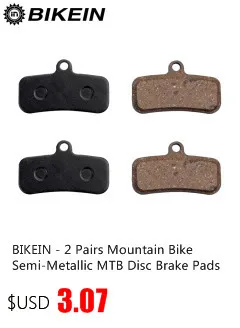 BIKEIN- 4 Pairs Mountain Bike Disc Brake Pads For Shimano Saint M810 M820 ZEE M640 H01 Semi- Metallic MTB Hydraulic Brake Pad