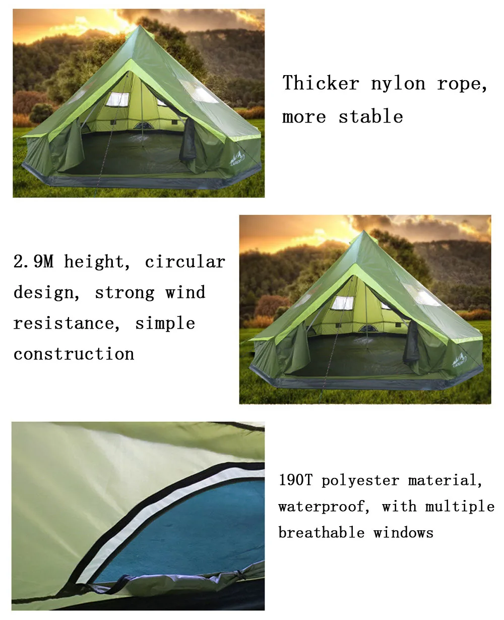 Огромный семейный солнцезащитный тент для 8, 10, 12 человек, Mongolia ...