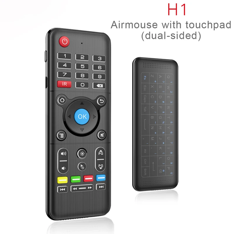 Air Mouse Universal TV Remote Control with Backlight Touchpad Mini Wireless Keyboard Controller for Android TV Box PC LG Samsung universal tv remote keychain
