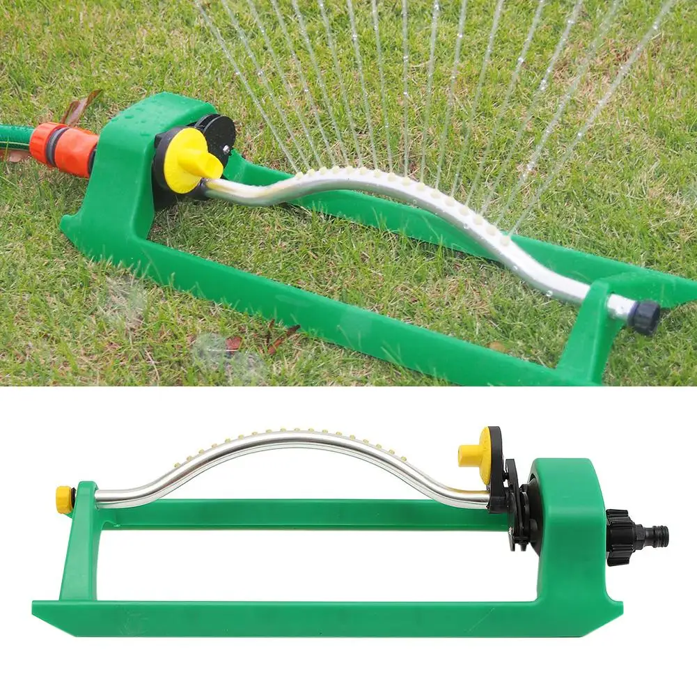 15 Hole Oscillating Lawn Sprinkler Watering Garden Water Pipe Hose Connector UK