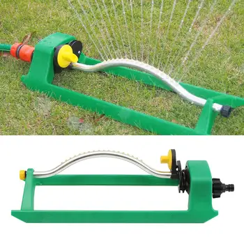 

18-hole Home Garden Sprinklers Oscillating Lawn Sprinkler Watering Garden Pipe Hose Water Flow with Connector Plants Watering To