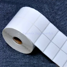 Глянцевые белые наклейки-этикетки из ПЭТ 40 мм x 30 мм 2500 штук водонепроницаемые теаростойкие маслостойкие наклейки для домашних животных для электронных продуктов