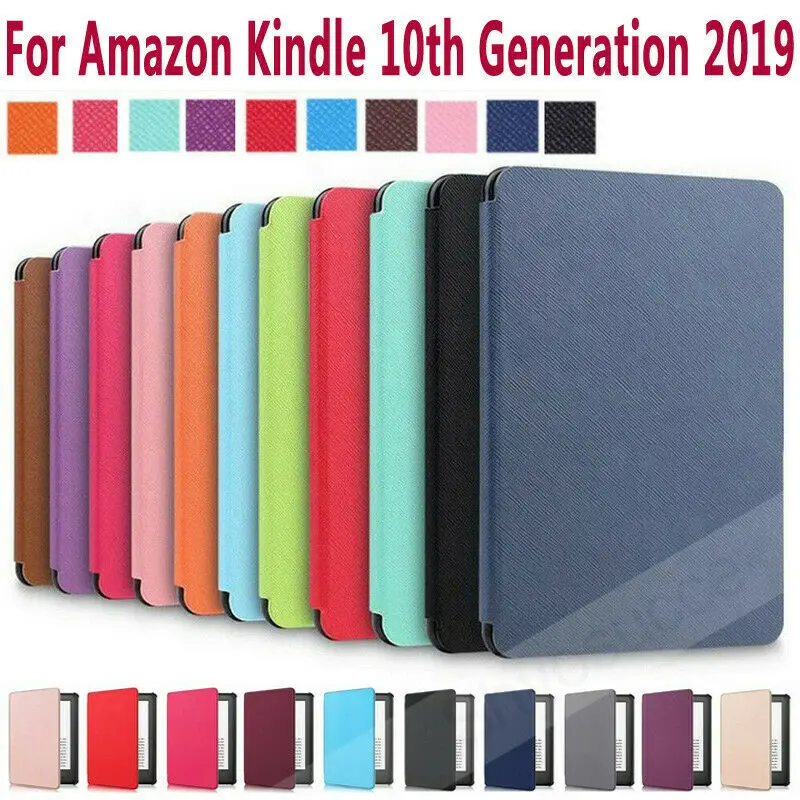 Магнитный умный чехол для Amazon All-new Kindle 10th Genetation релиз ультратонкая Кожа Folio Cover для нового Kindle 10th 6"