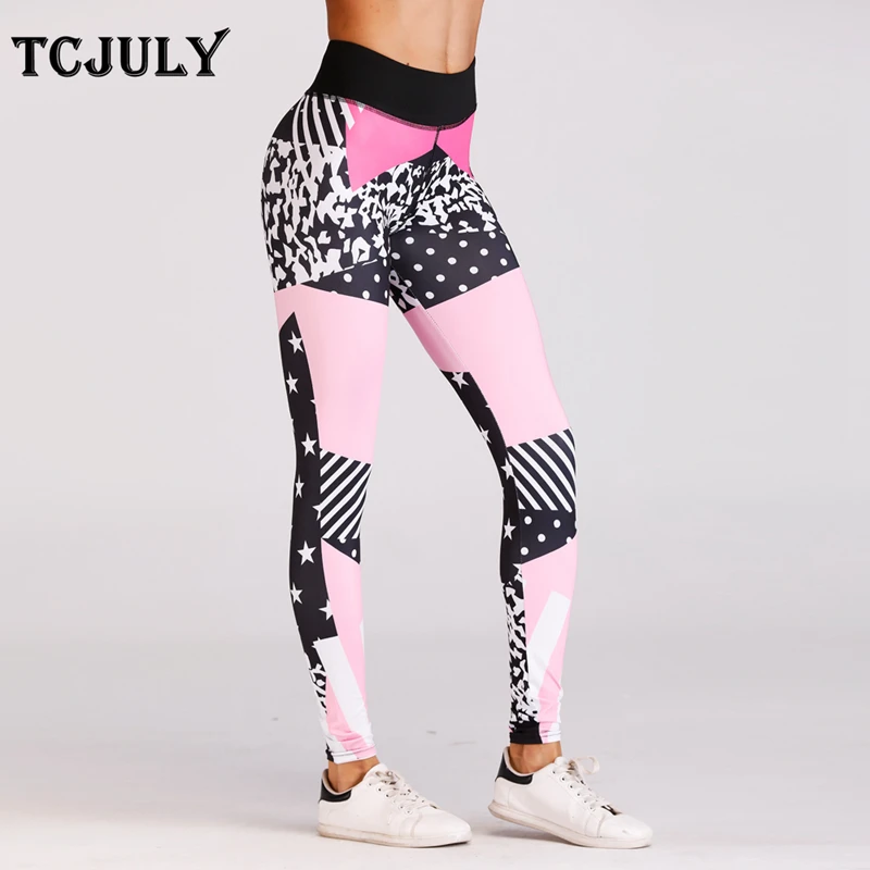 TCJULY Wholesale Digital Printed Slim Leggings Women High