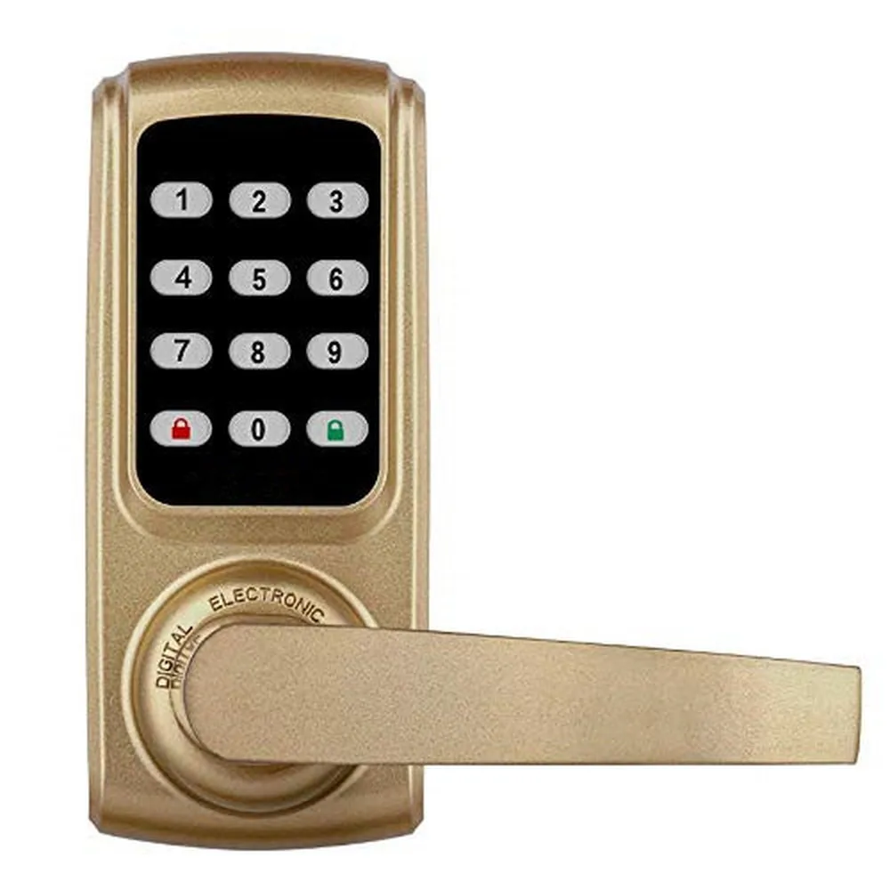 

Zinc Alloy Smart Fingerprint Door Lock with Built in Alarm for Home and Office stainless steel plating