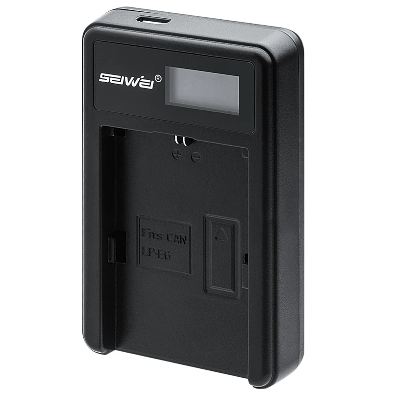 

SEIWEI LP-E6 Li-Ion Battery Digital Camera Charger For Canon EOS 5DSR/5DIII/6D/7D II/70D with LCD Display