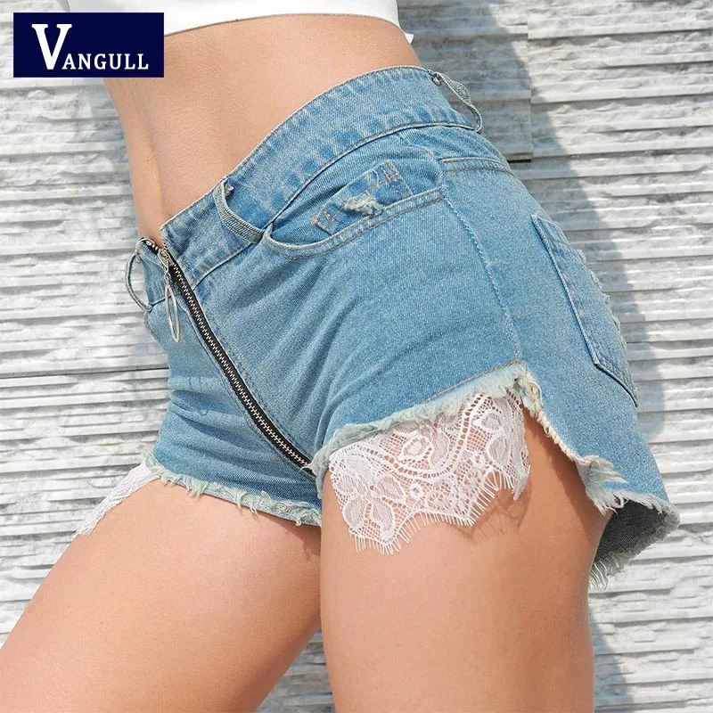 Vangull 2019 летние сексуальные длинные шорты на молнии сзади женские винтажные