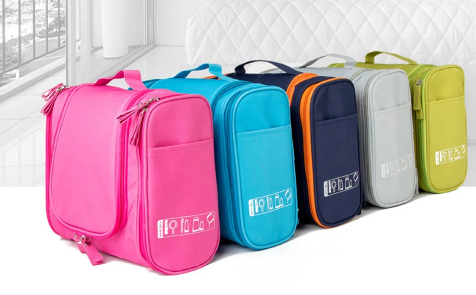 Travel Portable Organizer Bathroom Storage Cosmetic Bag, Portable Hanging Toiletry Bag wash bag for Women for vacation New       (1)
