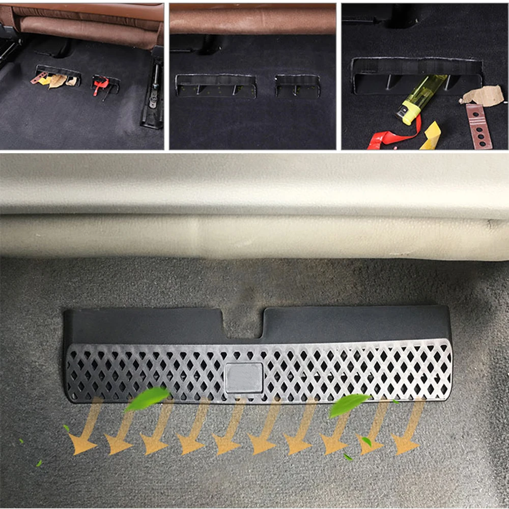 For AUDI A4 S4 RS4 B8 8K 2008-2016 Car Seat AC Heater Air Conditioner Duct Grille Vent Outlet Cover Protective Stickers (5)
