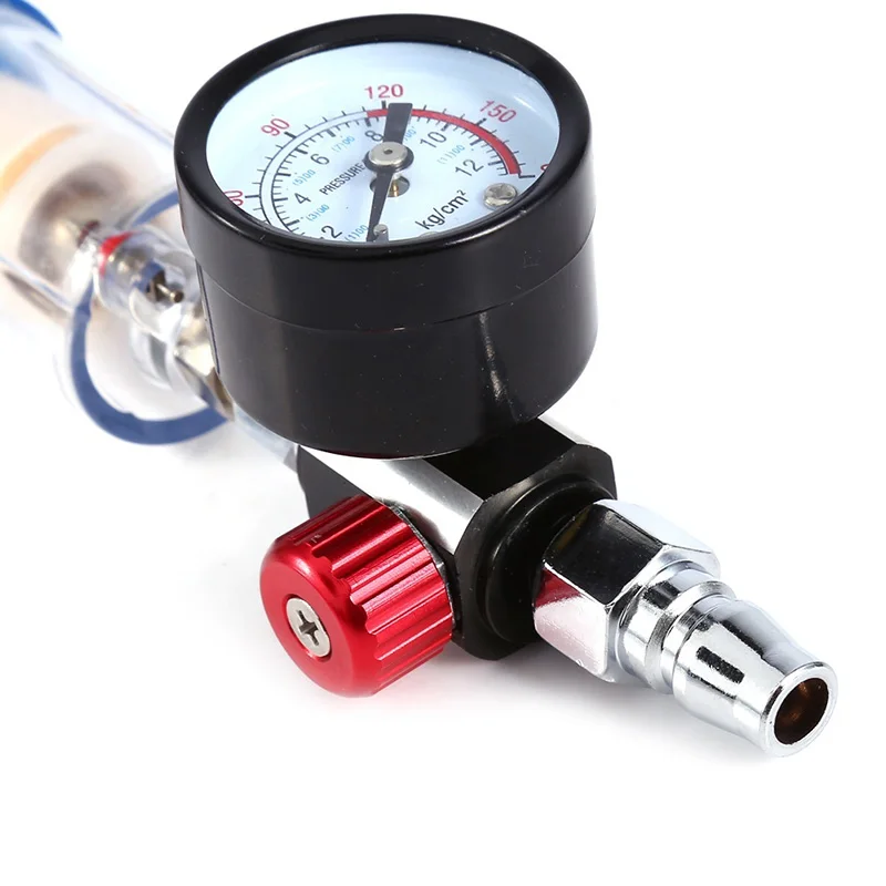

Air Pressure Reducing Regulator with Gauge Meter Filter for Air Spray LO88