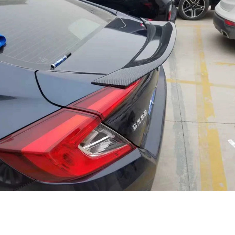 Для Honda civic спойлер, 16, 17, 18, углеродного волокна/frp зад губ спойлер высокое качество заднее крыло civic багажник хвост автозапчасти toyota hilux