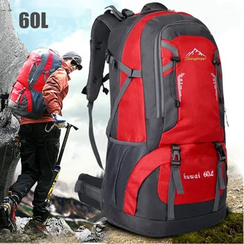 

6 Colors Waterproof 60L Large Mountaineering Climbing Backpack Outdoor Military Nylon Bag Fashion Travel Bags