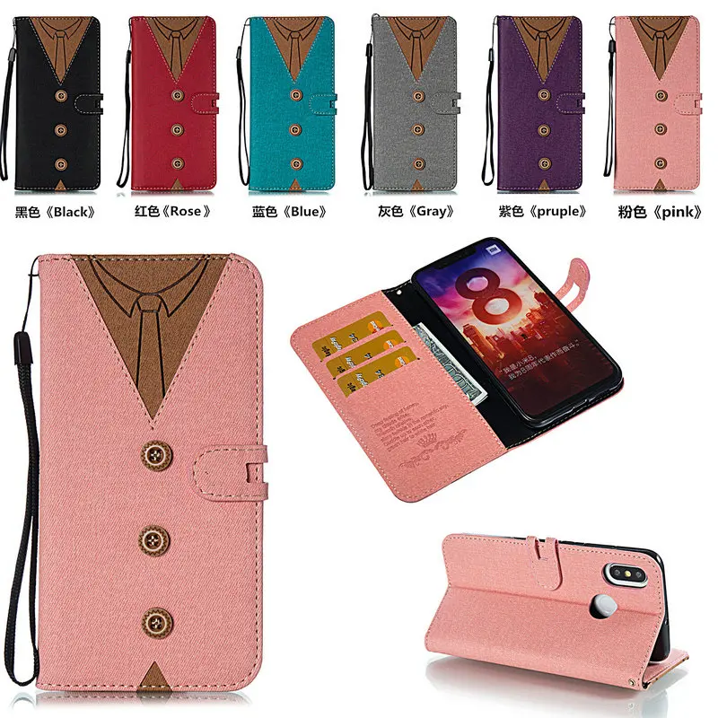 

Xiaomi Mi 8 Case Flip Cloth Card Slot Funda Xiaomi Mi A2 Case Leather Silicone Wallet for Xiaomi Mi A1 5X 6X Cover Mi8 MiA2 Mia1