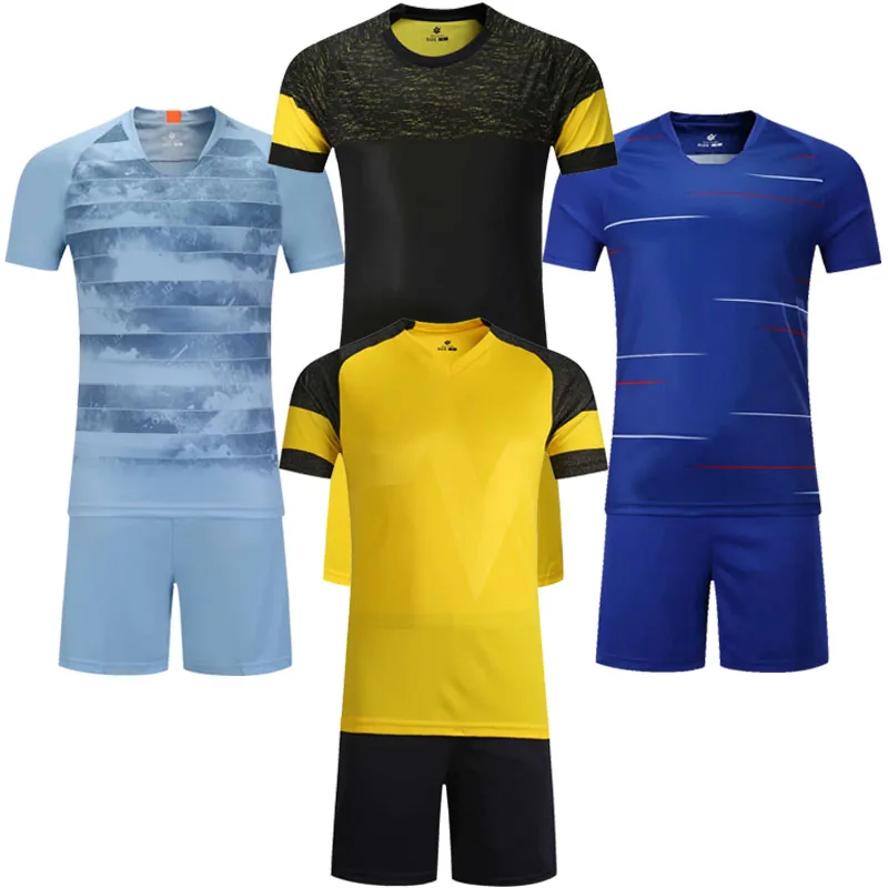 Men's blank short sleeve soccer jersey men football jerseys adult plain