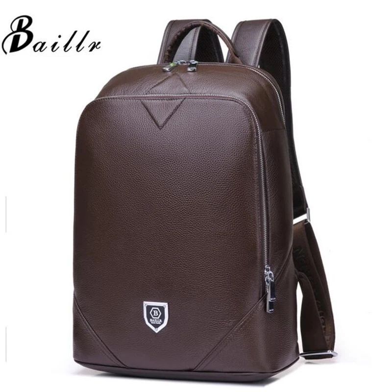 

Men Bag Genuine Leather Men's Backpack Male Laptop Computer Bags Waterproof Travel Bag School Bags Men Of God Daypacks Backpack