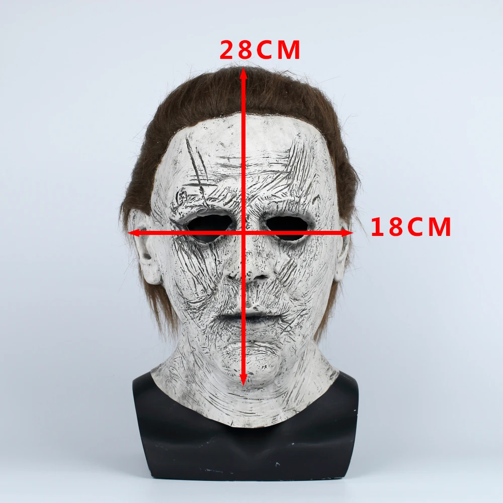 2018 Halloween Mask New Michael Myers Mask Scary Horror Halloween Handmade Mask (16)