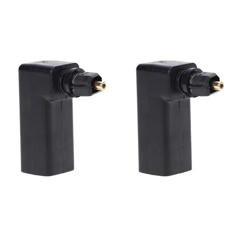 

Audio Connector Optical TosLink Female to TosLink Male Plug 90 degree angled adapter for DVD Player/ Game Console/ Cable Box