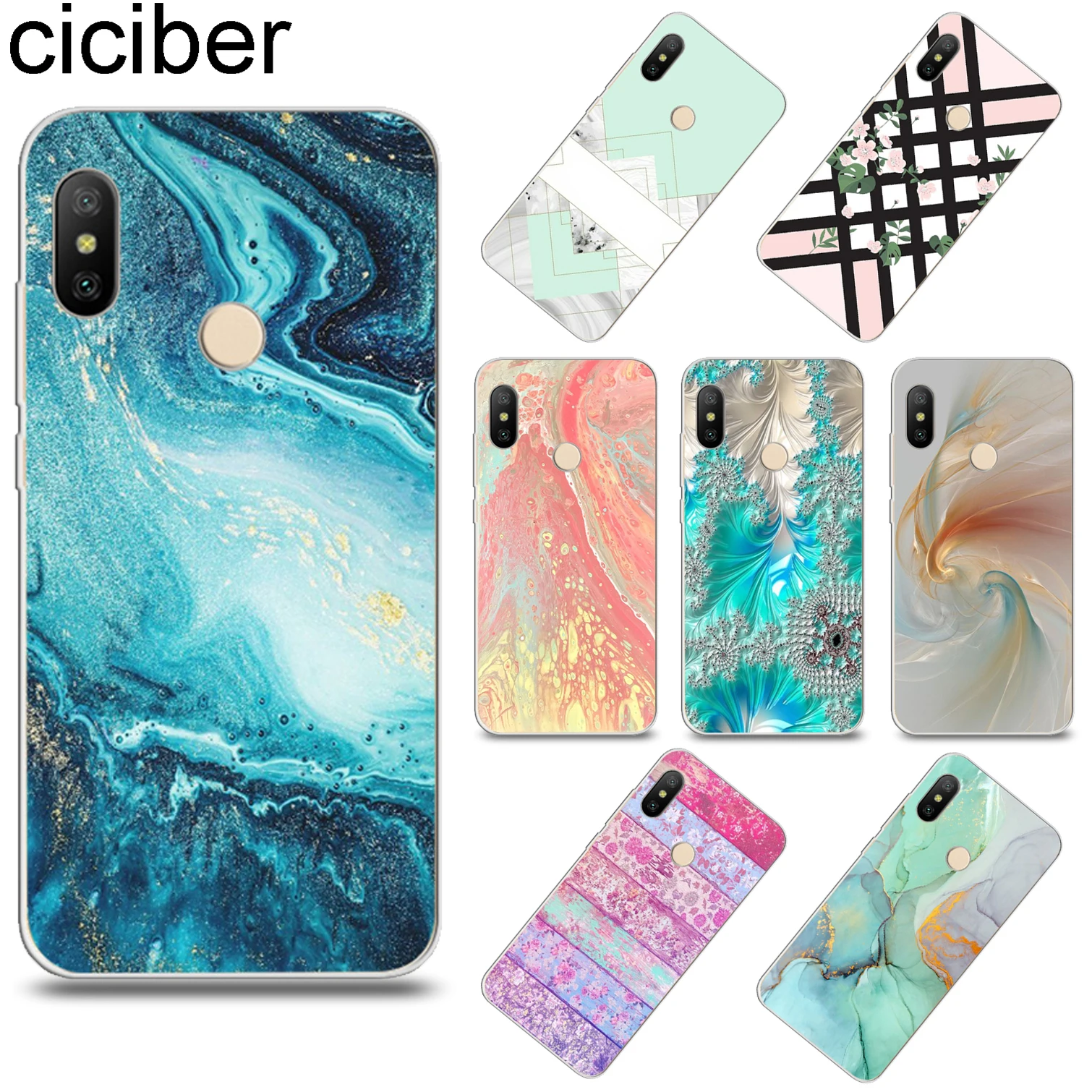 

ciciber Luxury Marble Cover for Xiaomi Redmi Note 7 5 6 4 3 Pro X A Soft TPU Phone Case for Redmi 6 5 4 3 A X S Plus Pro S2 Capa