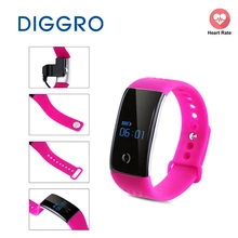 Diggro S1 сердечного ритма и крови кислородом Мониторы браслет Bluetooth Спорт Фитнес трекер Смарт часы сна Мониторы смарт-браслет