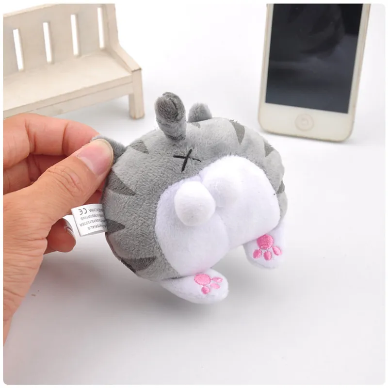 Новое поступление Кот прикладом меховой шарик-подвеска игрушки Kawaii Kitty Neko котята попка булочки ключ сумка Подвески куклы 10 см 10 шт./партия