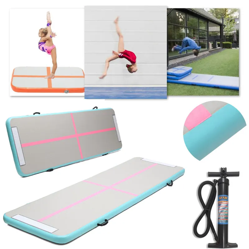 New 300x90x10cm Air Track Home Inflatable Taekwondo Gymnastics Tumbling
