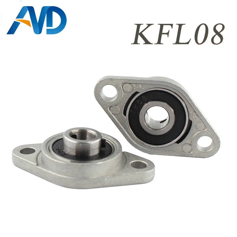 10pcs KFL08 FL08 Flange Bearing with Pillow Block 8mm Caliber Zinc Alloy for CNC 3D printer Lead screw | Компьютеры и офис