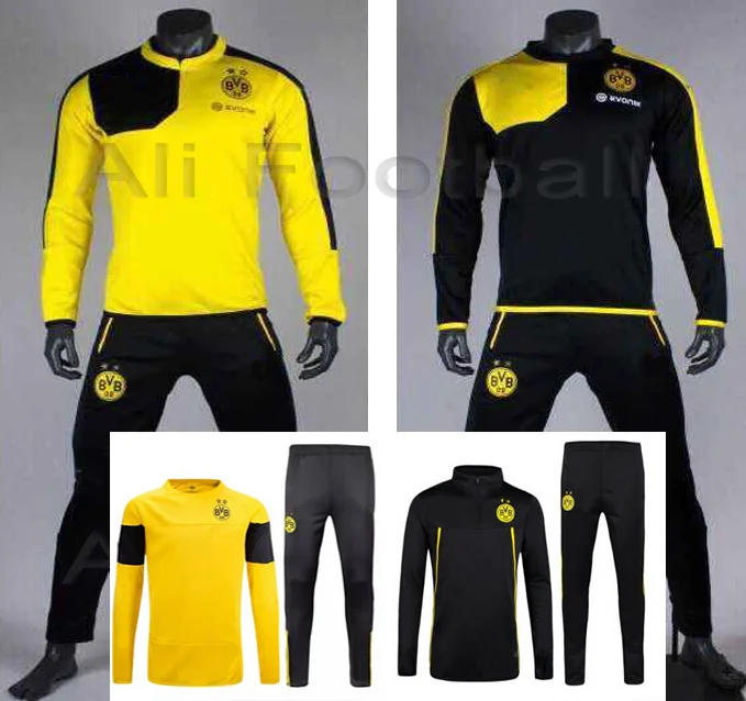 Borussia Training Suits 2015 Dortmund Bvb Tracksuit 15 16 Borussia Rues Football Uniforms - Soccer - AliExpress