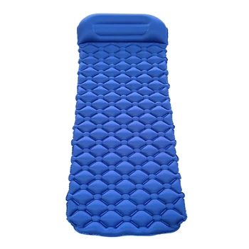 

Inflatable Beach Mattress For Outdoor Camping Inflatable Sleeping Pad Camping Mat With Pillow Air Sofa Air Mattress Cushion