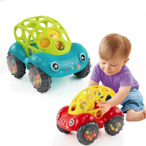 1 Piece Rattle And Roll Car Assorted Colors O Ball Play Toy Kids Game Toddler Toy Vehicles Diecasts Toy Vehicles Aliexpress