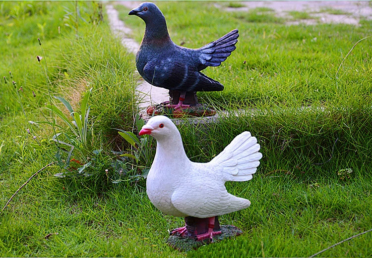 Декоративные фигурки из полимерной смолы doves home животный голубь скульптуры украшения Искусственный голубь ресторан отель садовый декор