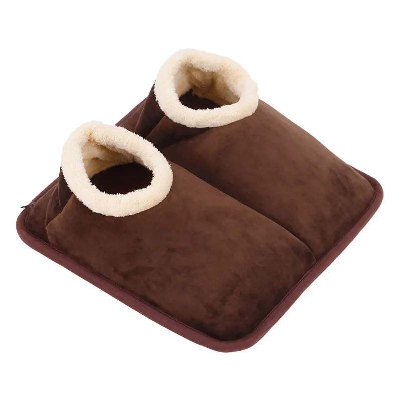 

220V Electric Heating Shoes Removable and Washable Office Heating Warm Foot Pad Temperature Adjustment Winter Heater Cushion