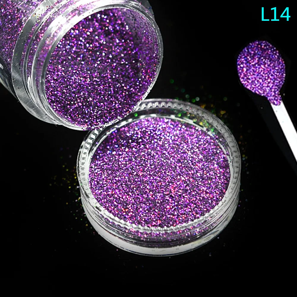 Buy 1 Bottle Sparkle Pigment Nail Art Glitter Powder