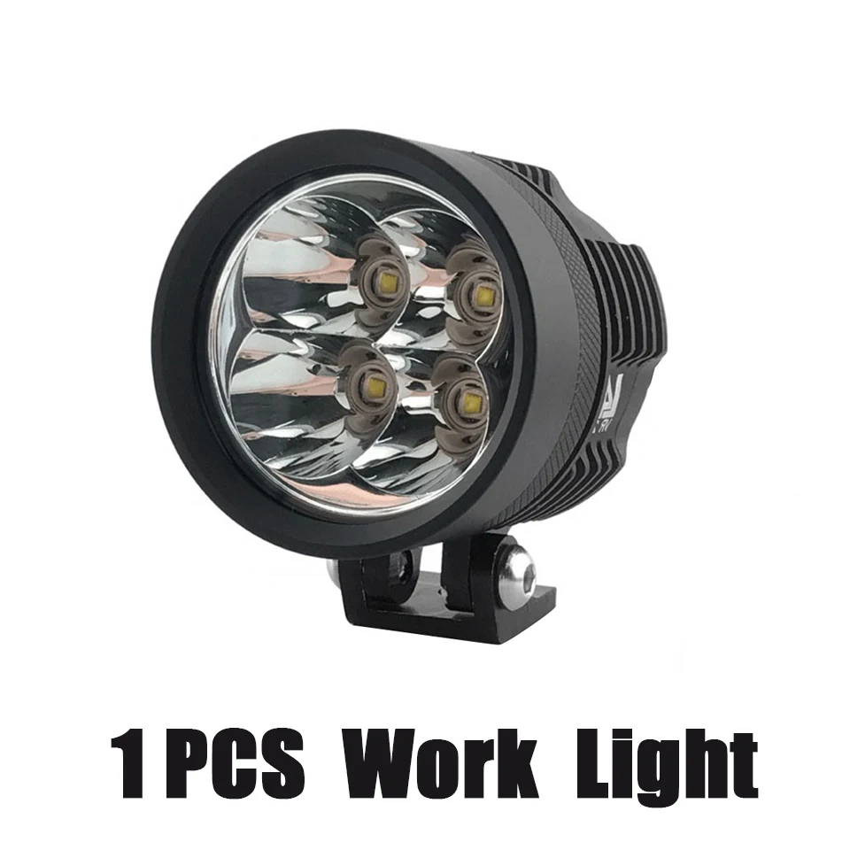 L4X светодиодный светильник для работы 40 Вт Светодиодный светильник для мотоцикла s внедорожный 4x4 противотуманный светильник для грузовика трактор ATV SUV лодка - Цвет: 1pcs Work Light