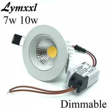 

New Arrival Cob Led Down Light Spotlight 7w 10w Recessed Led Ceiling Lamps White Shell Led Downlight CE FCC UL SAA