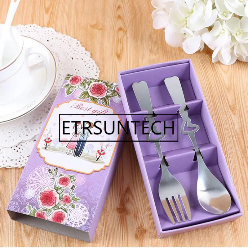 Details about   love heart coffee spoon/fork set wedding favor creative gifts tablewarer giftsDS 