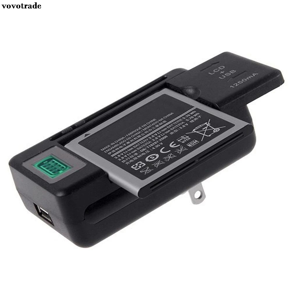 

toopoot For Cell Phones LCD Indicator Screen Universal Mobile Battery Charger + USB-Port Drop Shipping