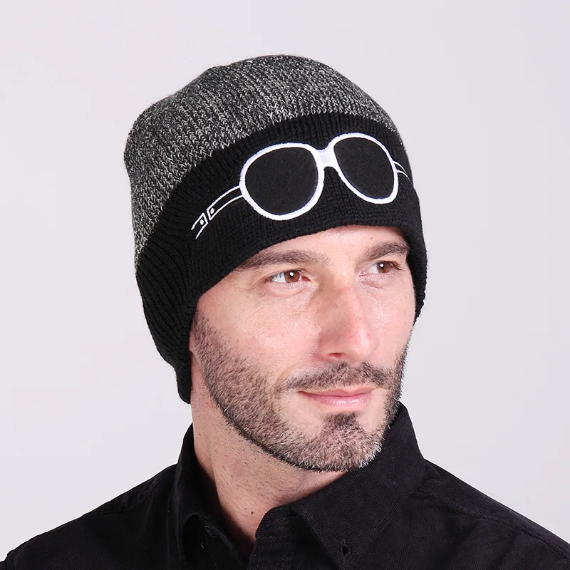 Winter Caps Set of Head Cap Men Hat Outdoor Skiing Man Warm Hats Sports ...