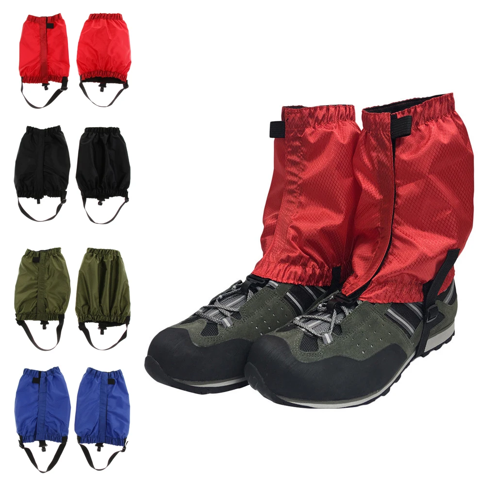 1 Pair Low Gaiters Lightweight Waterproof Ankle Gaiter Shoes Boots