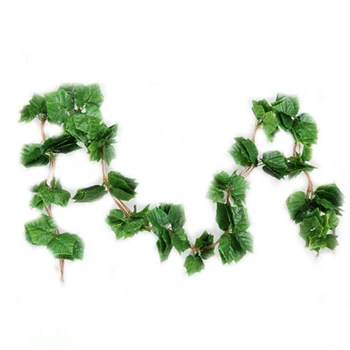 

Artificial Greenery Fake Hanging Vine Plants Green Artificial Garland Plants Hangging Vine Rattan/Home/Weeding Decoration Grape