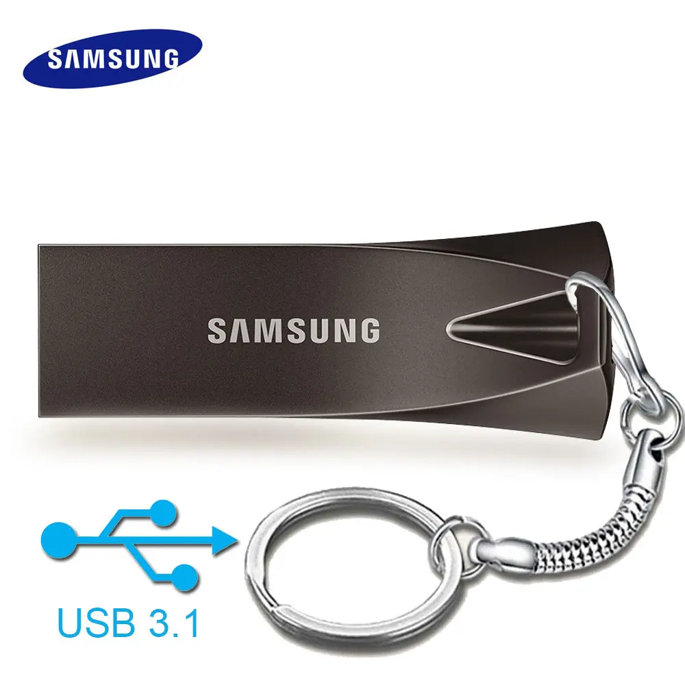 Original Samsung metal usb flash drive 3.0 cle usb stick 32gb 64gb 128gb pendrive plus usb3.1 high speed disk on key Pen Drive