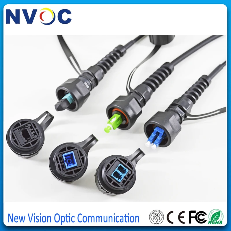 10 шт./лот наружный IP65/IP67 ODVA MPO SX волоконный адаптер С Пылезащитным колпачком