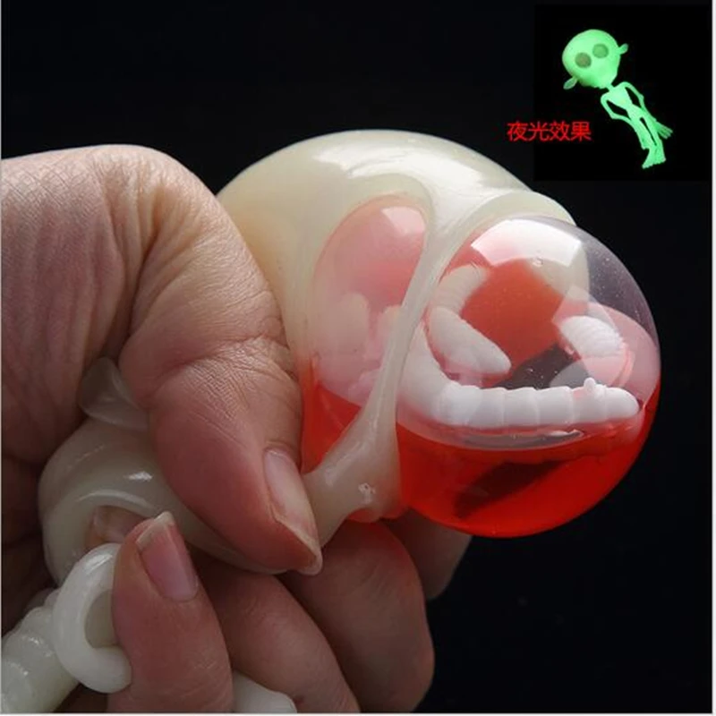 

Funny Alien Toy Anti Stress Reliever Grape Ball Water Polo Joke abreact Extrusion Relief Healthy Funny Trick Latex Fool's Day