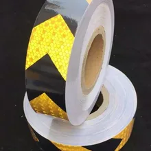 Коридор пол дорожного движения Строительная площадка Грузовик Ван стрелка индикатора знак ночь мигающий Светоотражающие предупреждение клейкие ленты