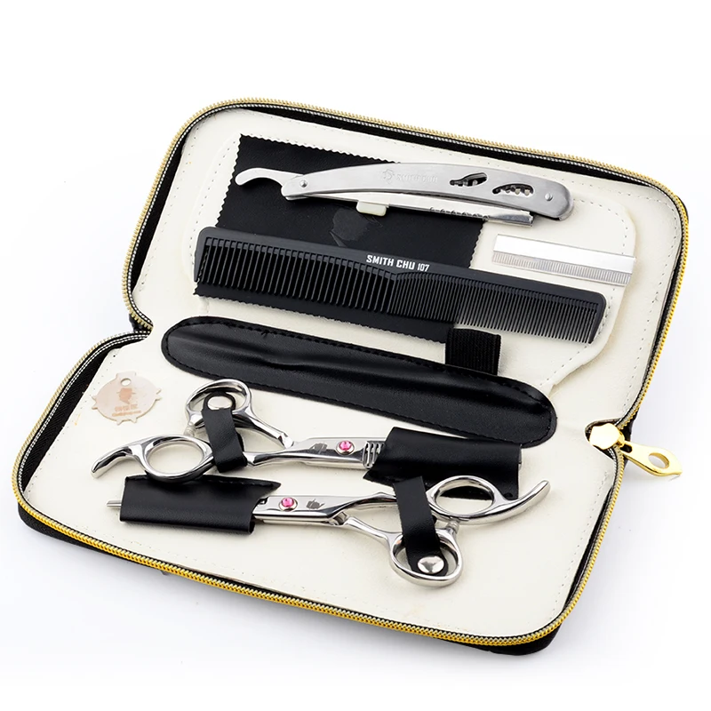 Smith chu hair scissors professional hairdressing scissors high quality cutting thinning scissor shears hairdresser barber razor