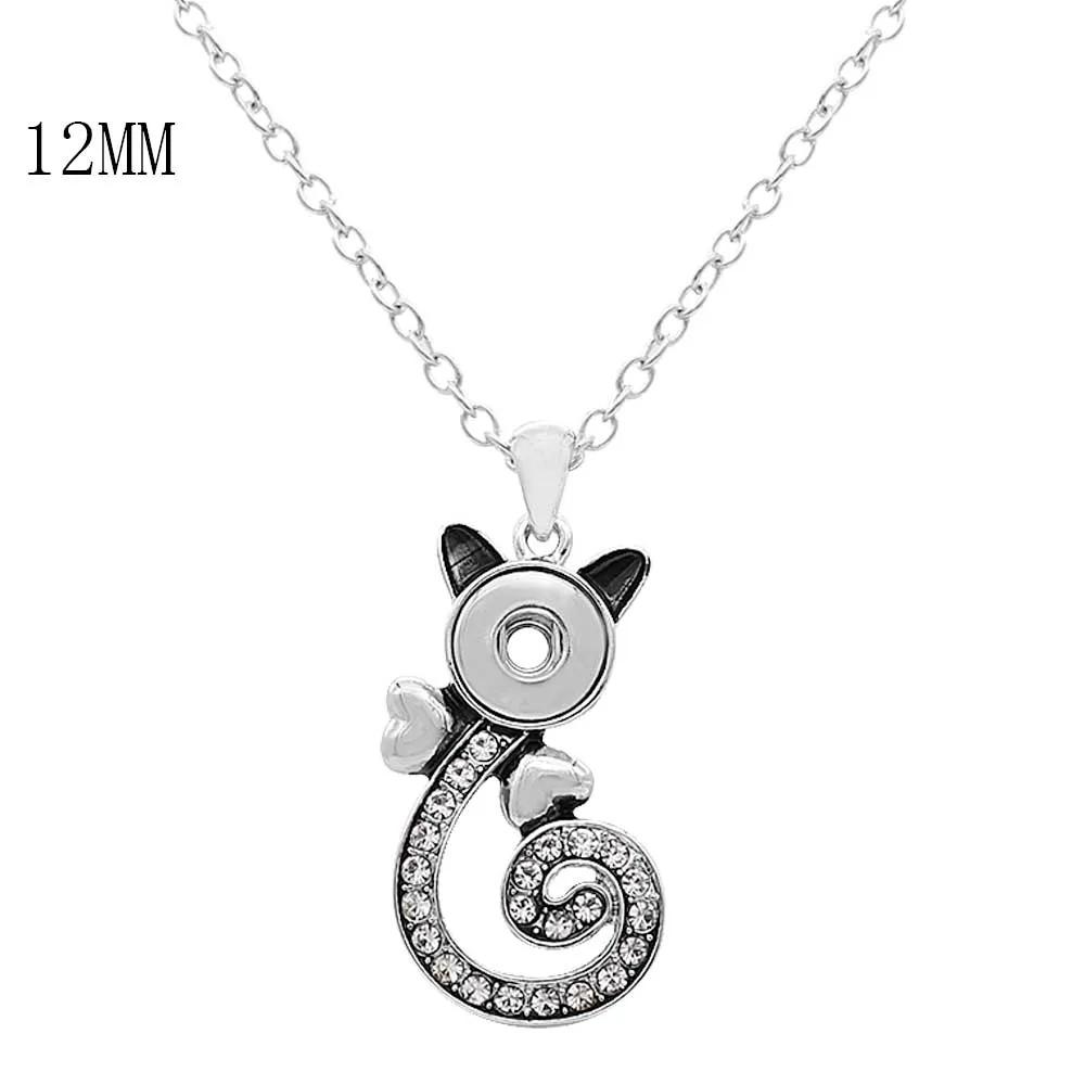 

5PCS wholesale 12MM Ginger Snaps Pendant Necklaces with 45CM chain KS1248-S fit 12MM snaps jewelry Mother's Day Gifts
