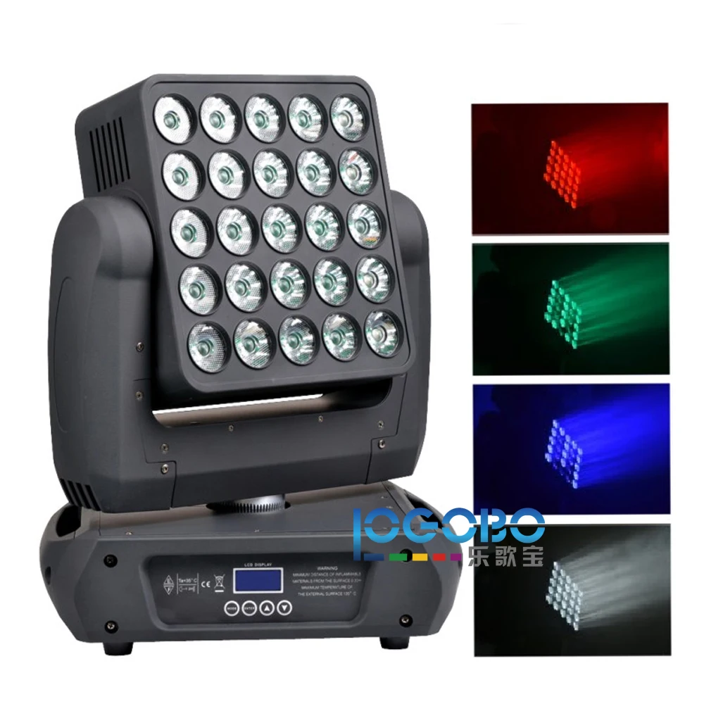 Светодиодная матрица DMX512 4 шт./лот 5 Х5 12 Вт движущаяся голова RGBW консоль свадебное