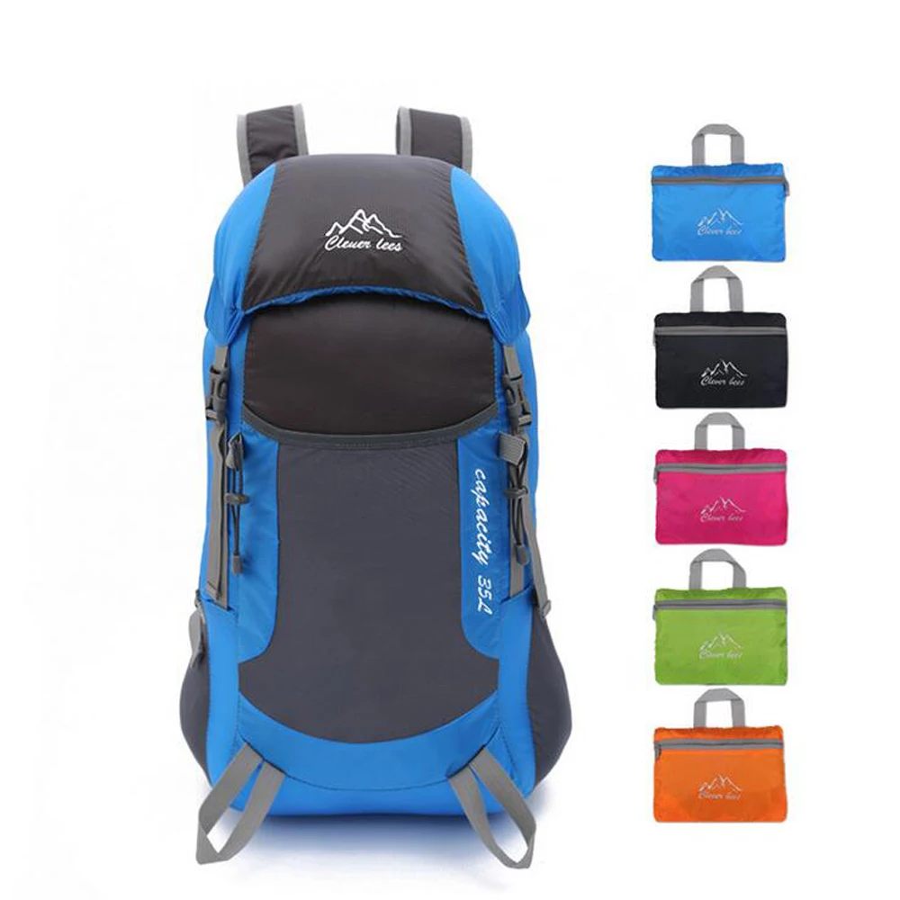 35L Men Women Foldable Ultralight Camping Backpack Waterproof Sports