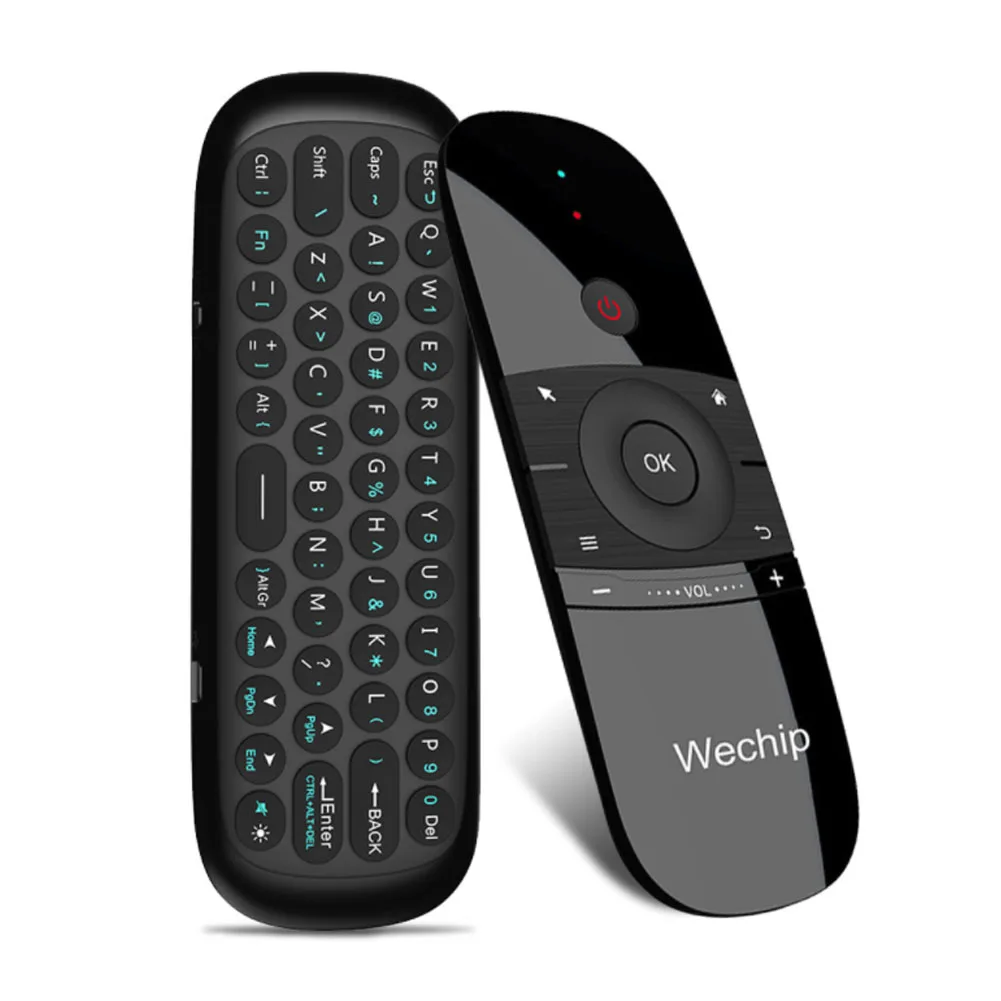 

wechip W1 2.4Ghz Mini Wireless Keyboard with Gyro Infrared Learning Remote Controller for Android TV Box Mini PC Smart TV